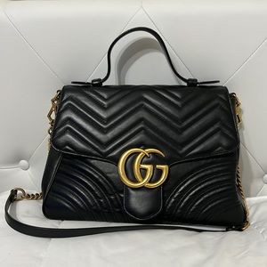 Gucci GG Marmont Medium Top Handle Bag